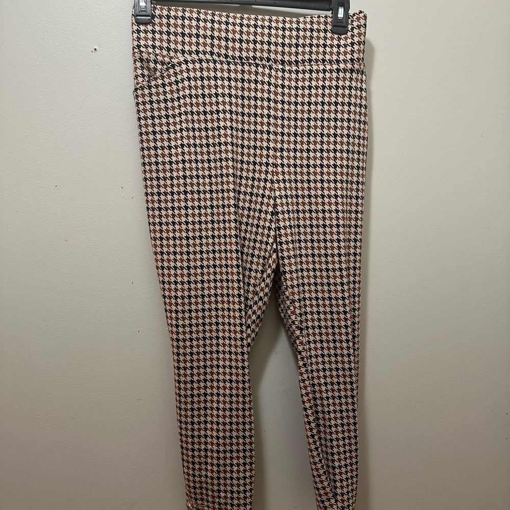 Torrid Black and White Houndstooth Pants 4x